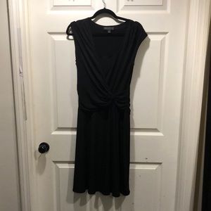 Connected Apparel Black Wrap Dress size 10
